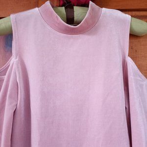 F21 pink shimmer top